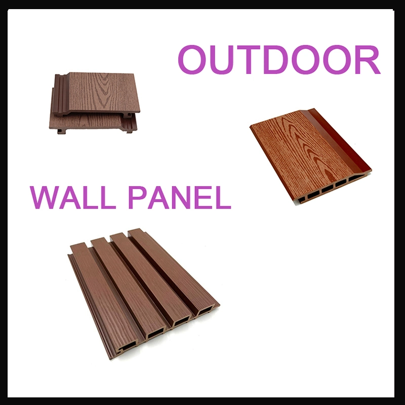 Hollow Wall Panel Interior Fashion Wood Plastic Composite PVC Decorative Wood Alternative WPC Wall Panel