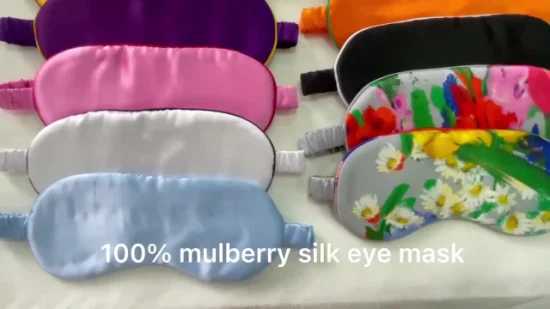 Comfortable Custom Pure Mulberry Silk Pillow Case 100% Mulberry Silk Pillowcase Gift Set with Eyemask Hair Accessories