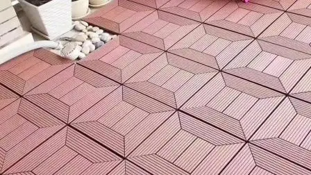 Hollow or Solid Outdoor Deck Garden WPC DIY Decking Tile