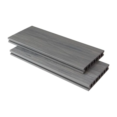 China Composite Decking Manufacturer Hollow Outdoor WPC Terrace Board Decking