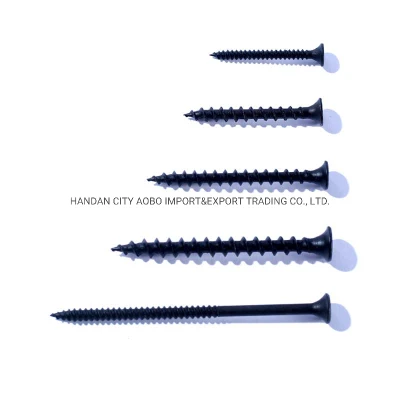 Black Phosphated Fine and Coarse Thread Drywall Screw Factory