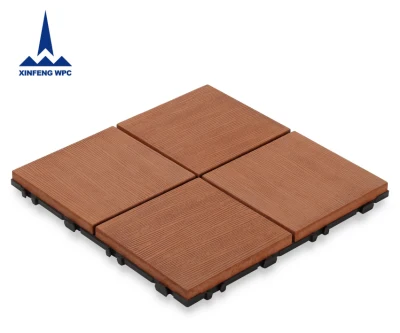 Easy Install DIY Outdoor Solid WPC Decking Tiles