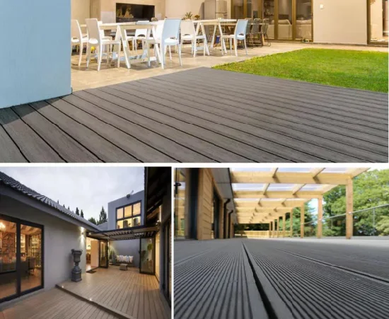 DIY Interlocking WPC Wood Plastic Composite Garden DIY Floor Tiles